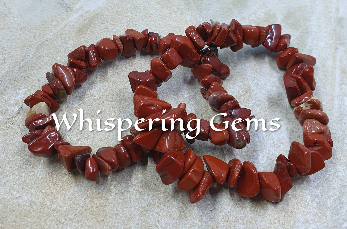 Red Jasper Crystal Chip Bracelet