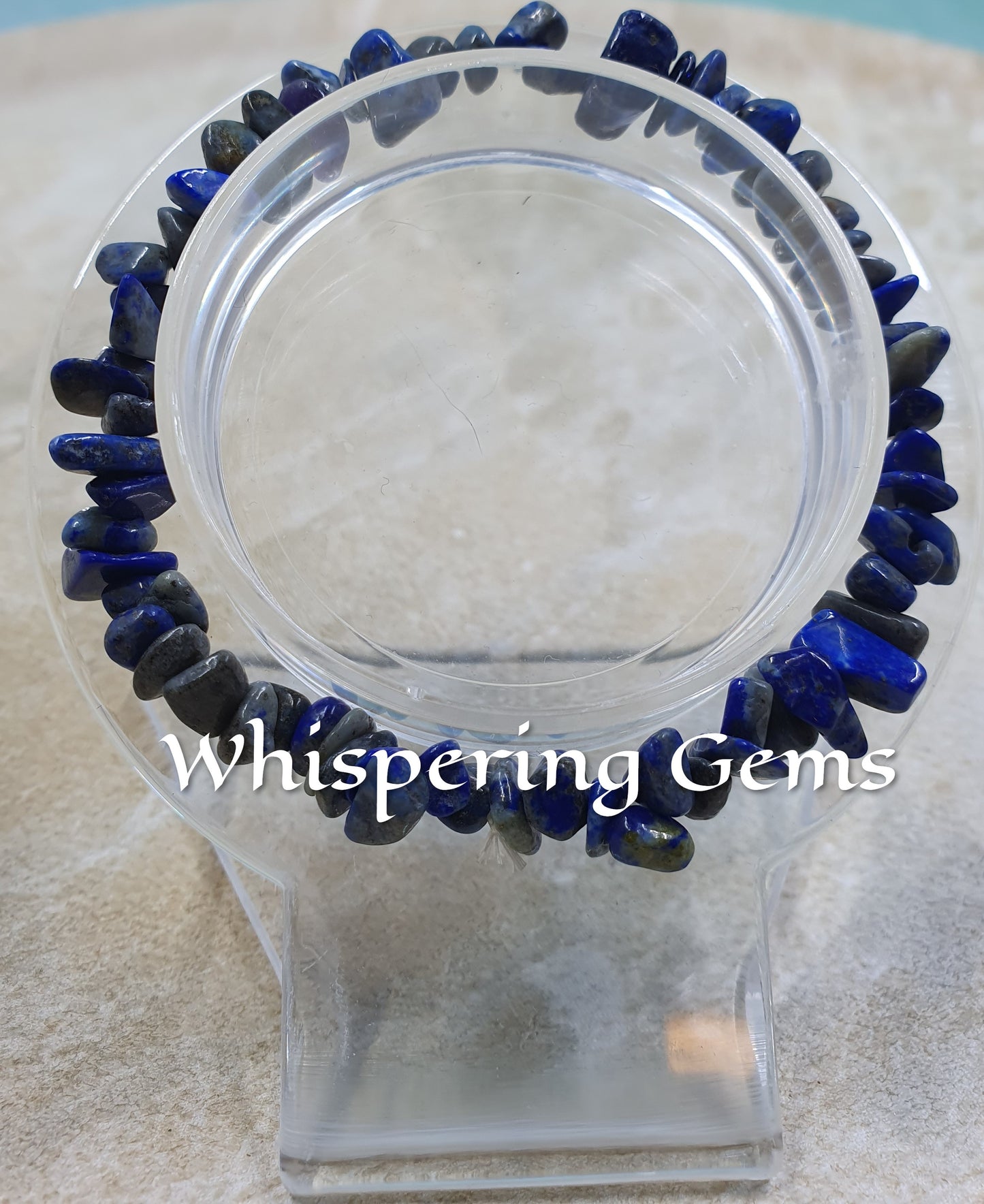 Lapis Lazuli Crystal Chip Bracelet