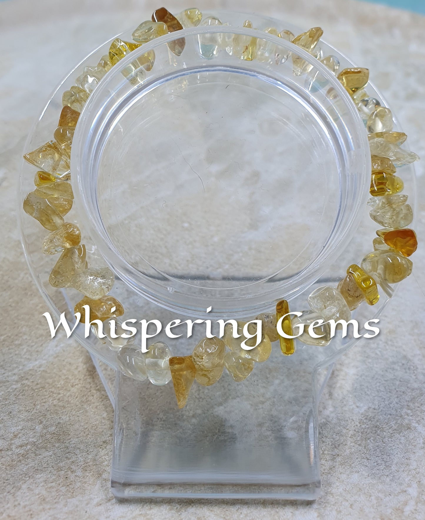 Citrine Crystal Chip Bracelet