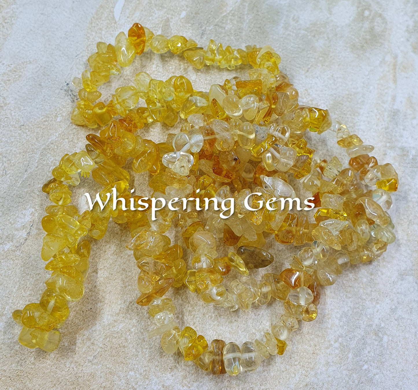 Citrine Crystal Chip Bracelet