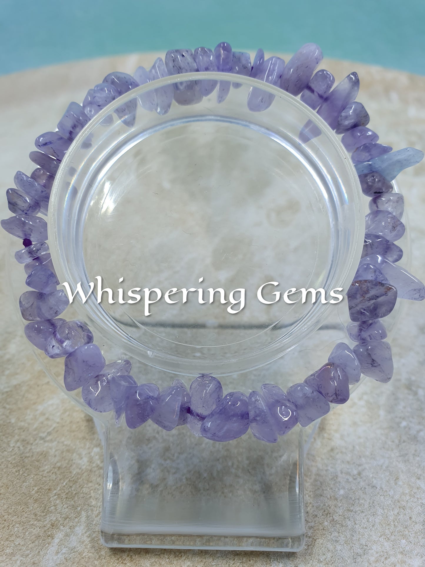 Lepidolite Crystal Chip Bracelet