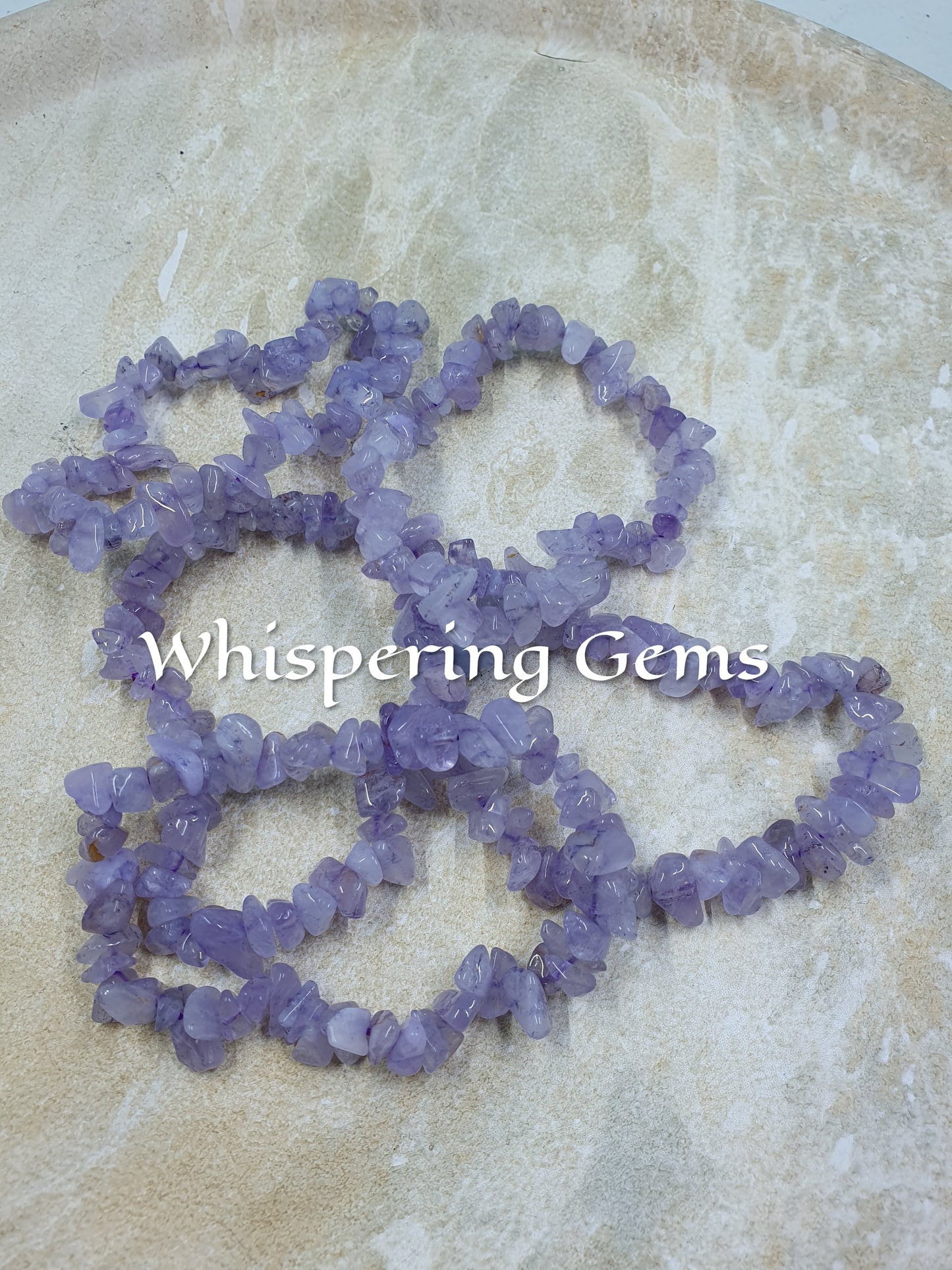 Lepidolite Crystal Chip Bracelet