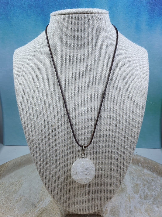 Clear Quartz Pendant Necklace #3