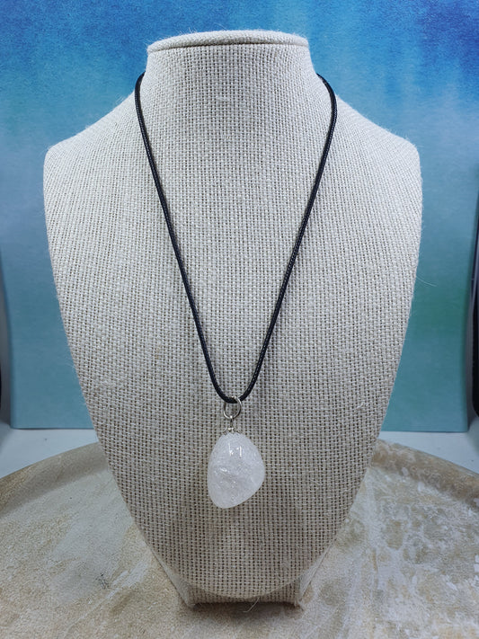 Clear Quartz Pendant Necklace #4