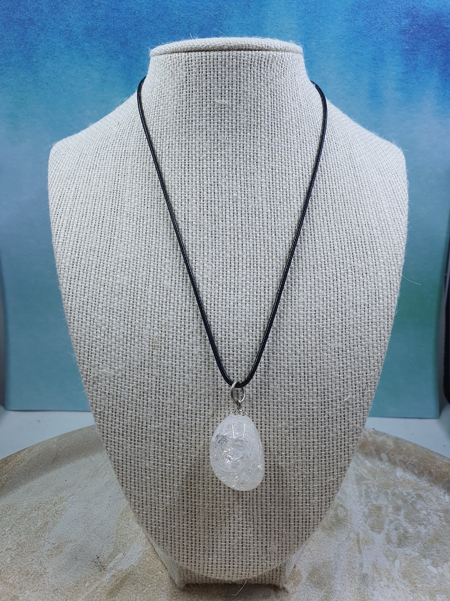 Clear Quartz Pendant Necklace #5