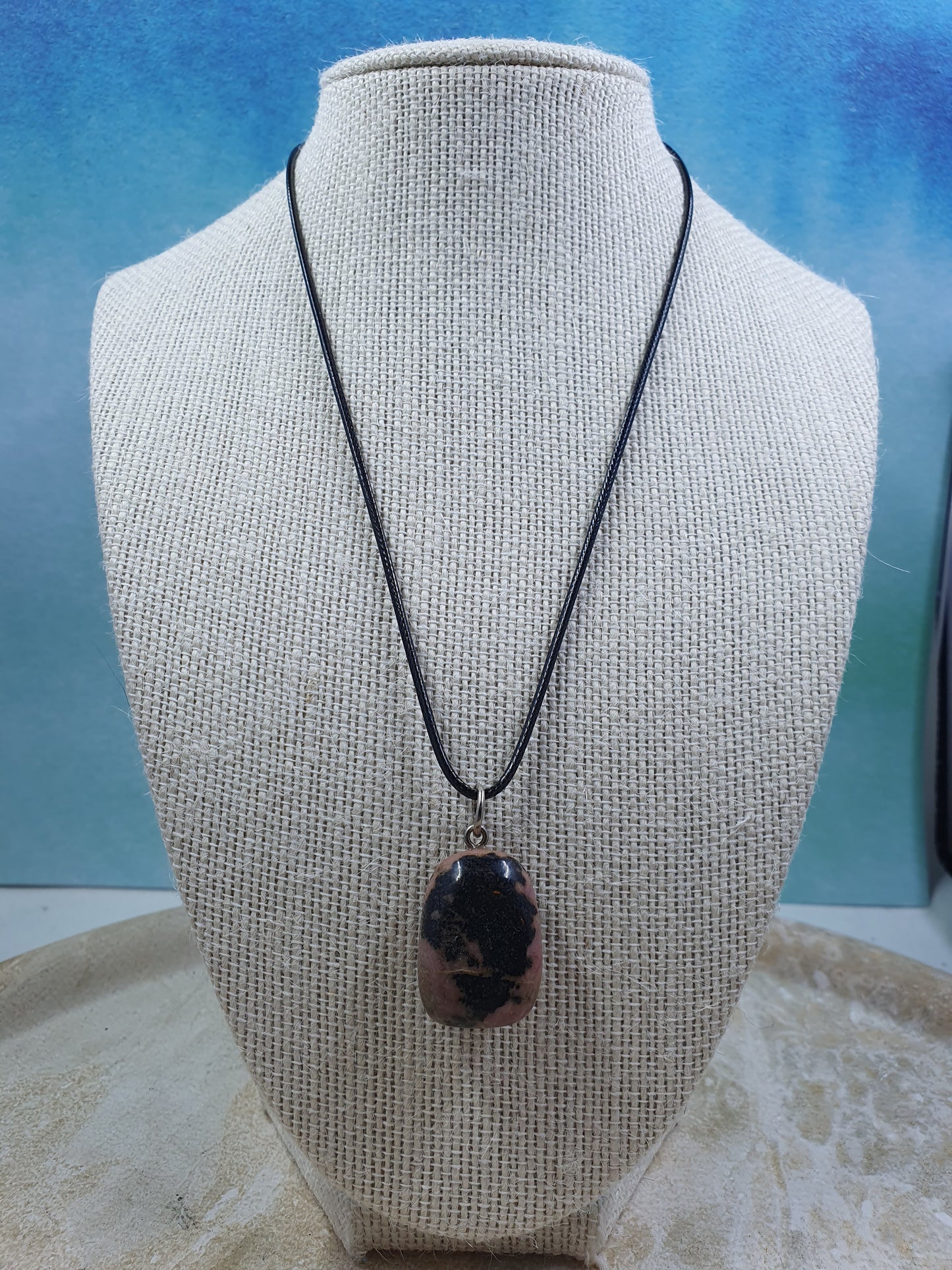 Rhodonite Pendant Necklace #1