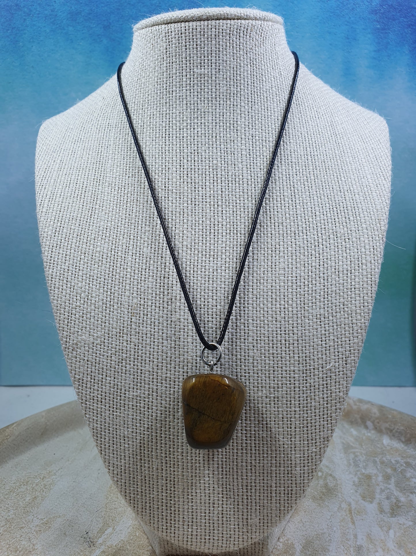 Tigers Eye Pendant Necklace #1