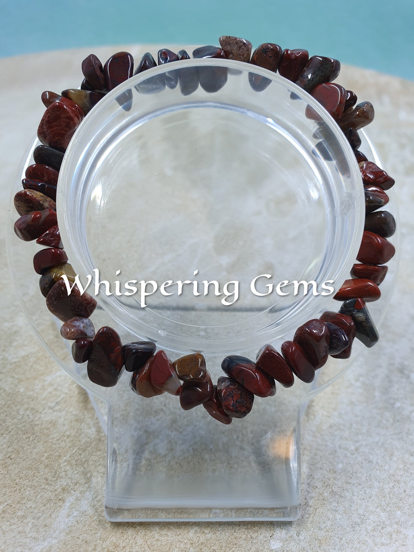 Red Jasper Crystal Chip Bracelet