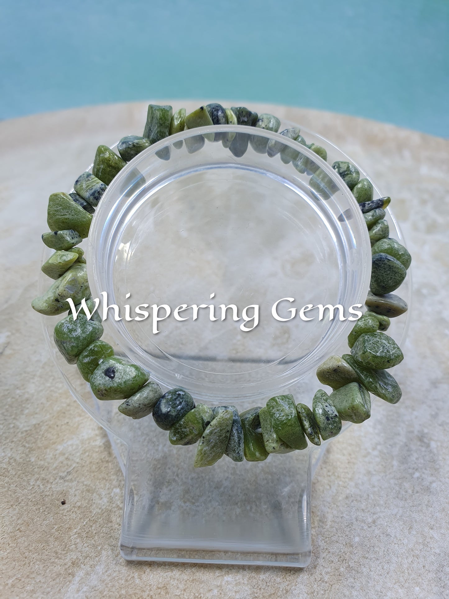 Serpentine Crystal Chip Bracelet