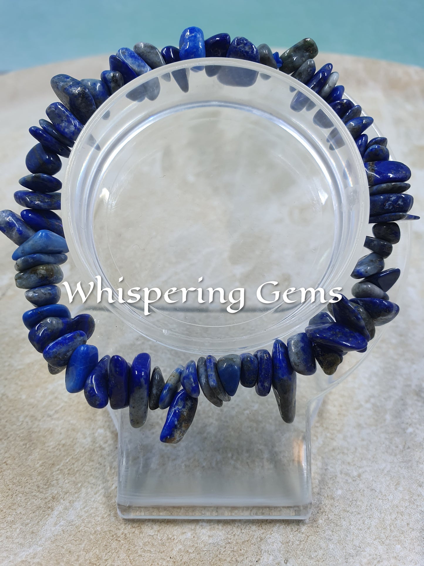 Lapis Lazuli Crystal Chip Bracelet