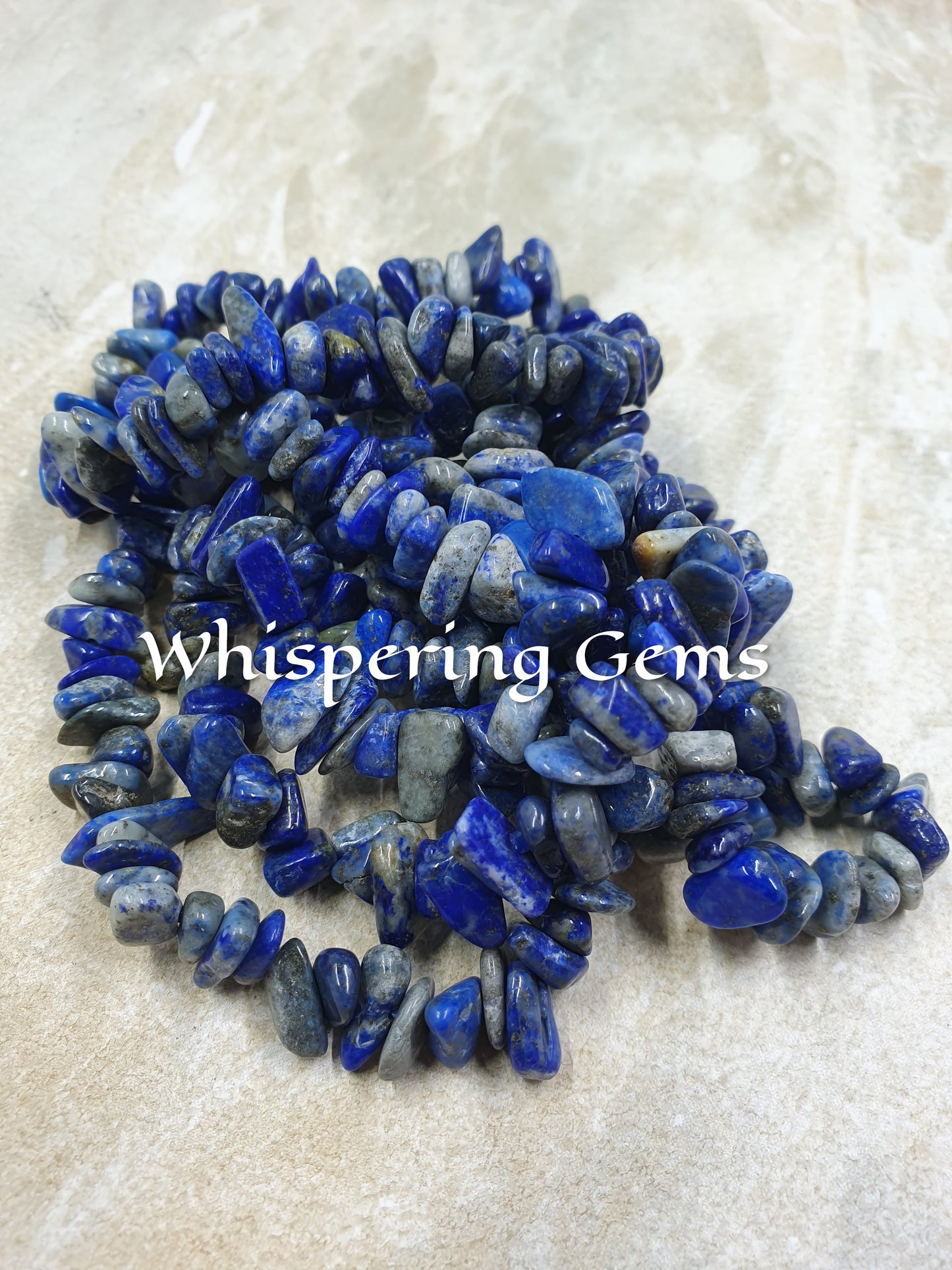 Lapis Lazuli Crystal Chip Bracelet