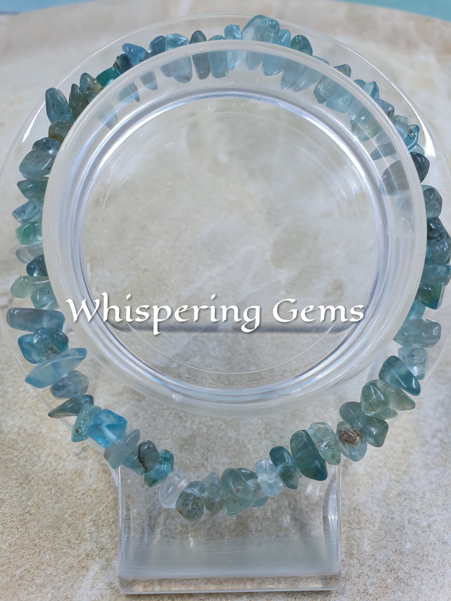 Fluorite Crystal Chip Bracelet