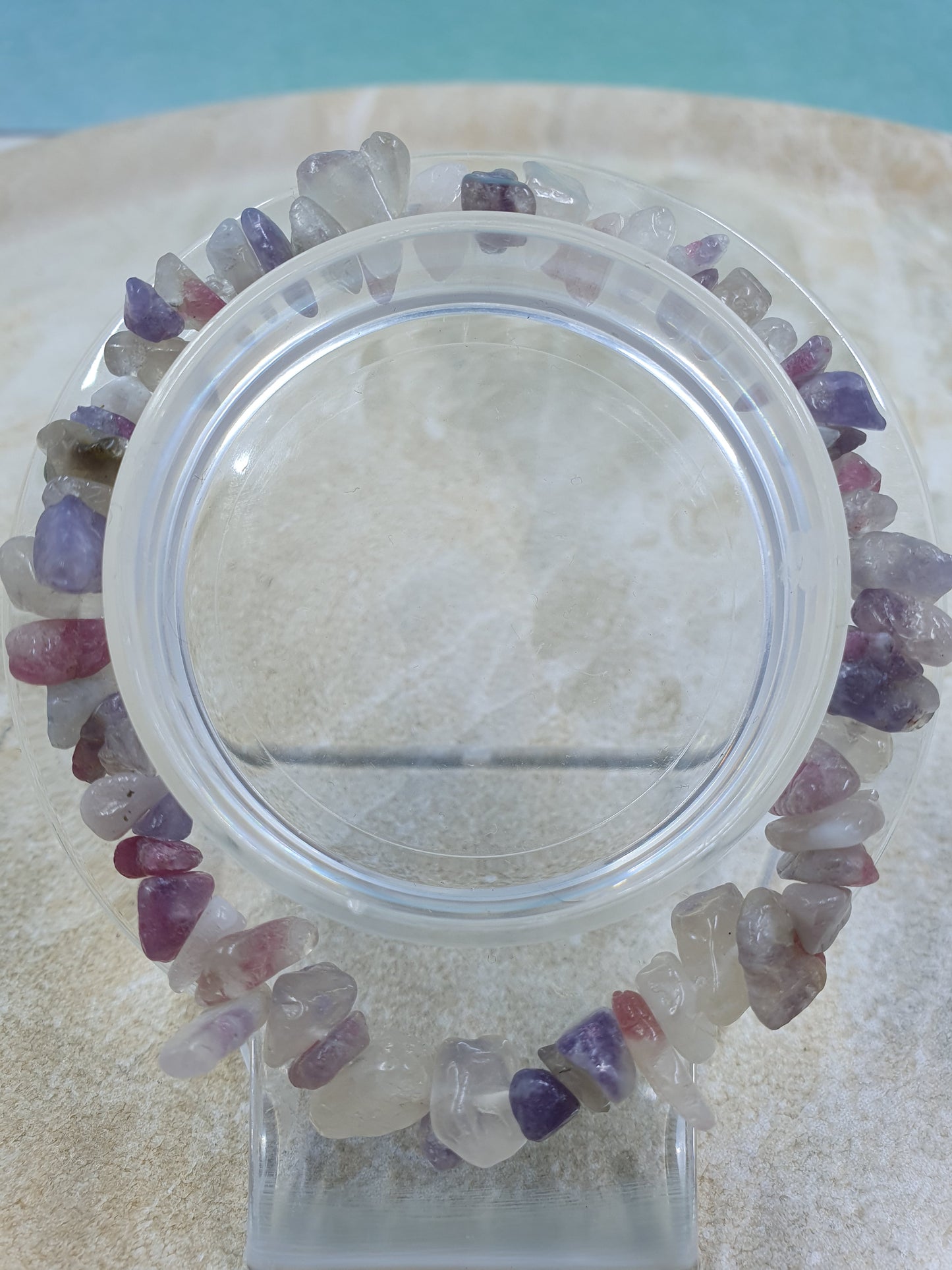 Fluorite Crystal Chip Bracelet