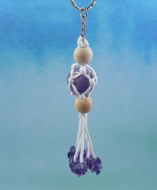 Macrame Sodalite Crystal Hanger #2