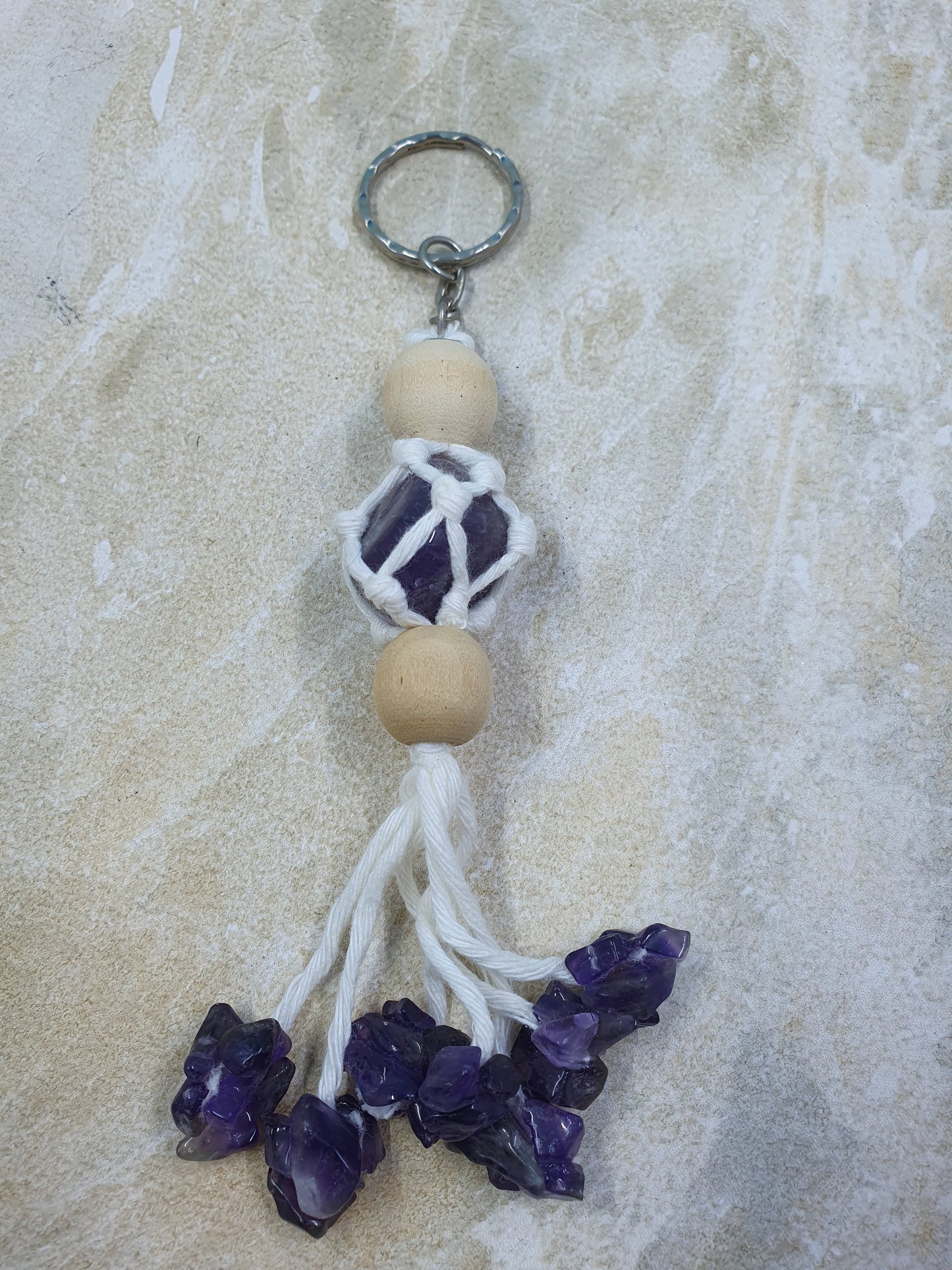 Macrame Sodalite Crystal Hanger #2