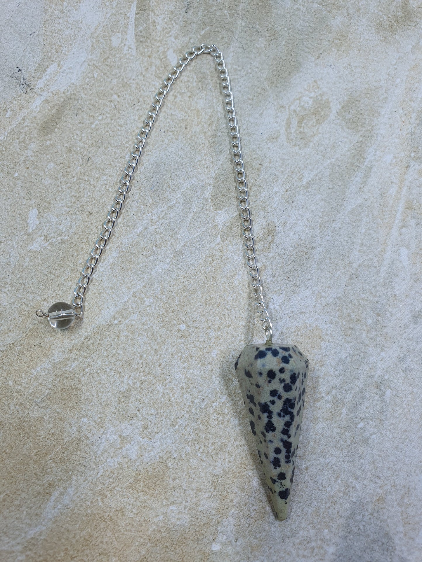 Dalmatian Jasper Pendulum