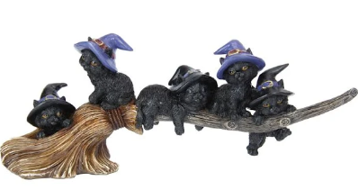 Cats on Witches Broom