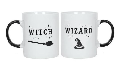 Witch & Wizard Mug Set