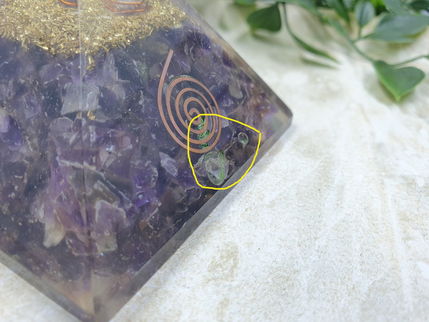 Damaged Item - Amethyst Orgonite Pyramid #2