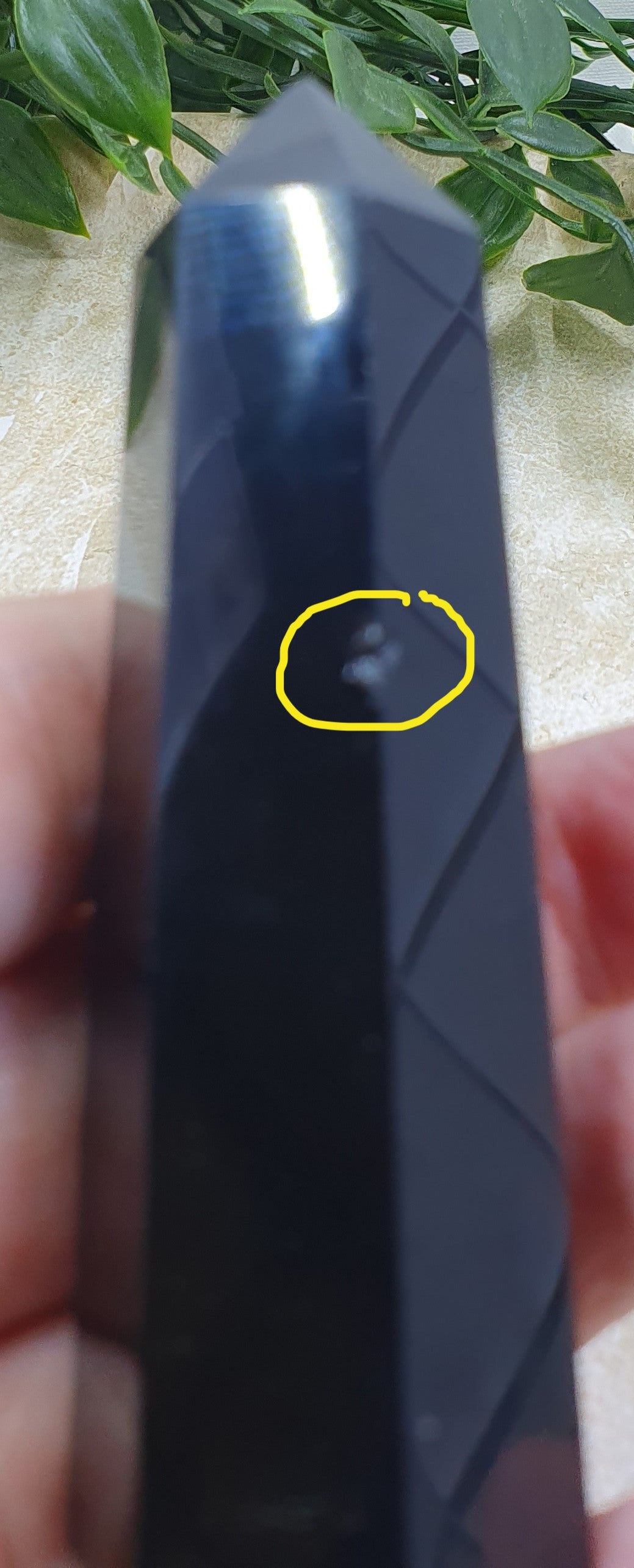 Damaged Item - Black Obsidian Point #5