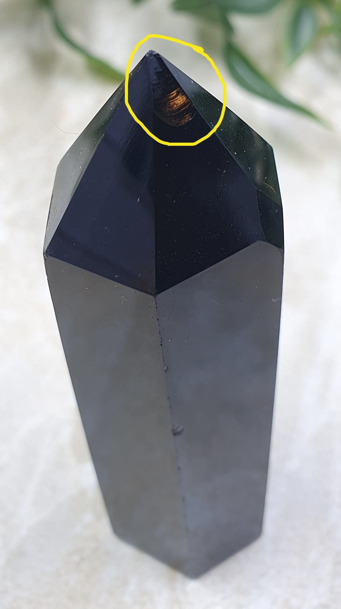 Damaged Item - Black Obsidian Point #4