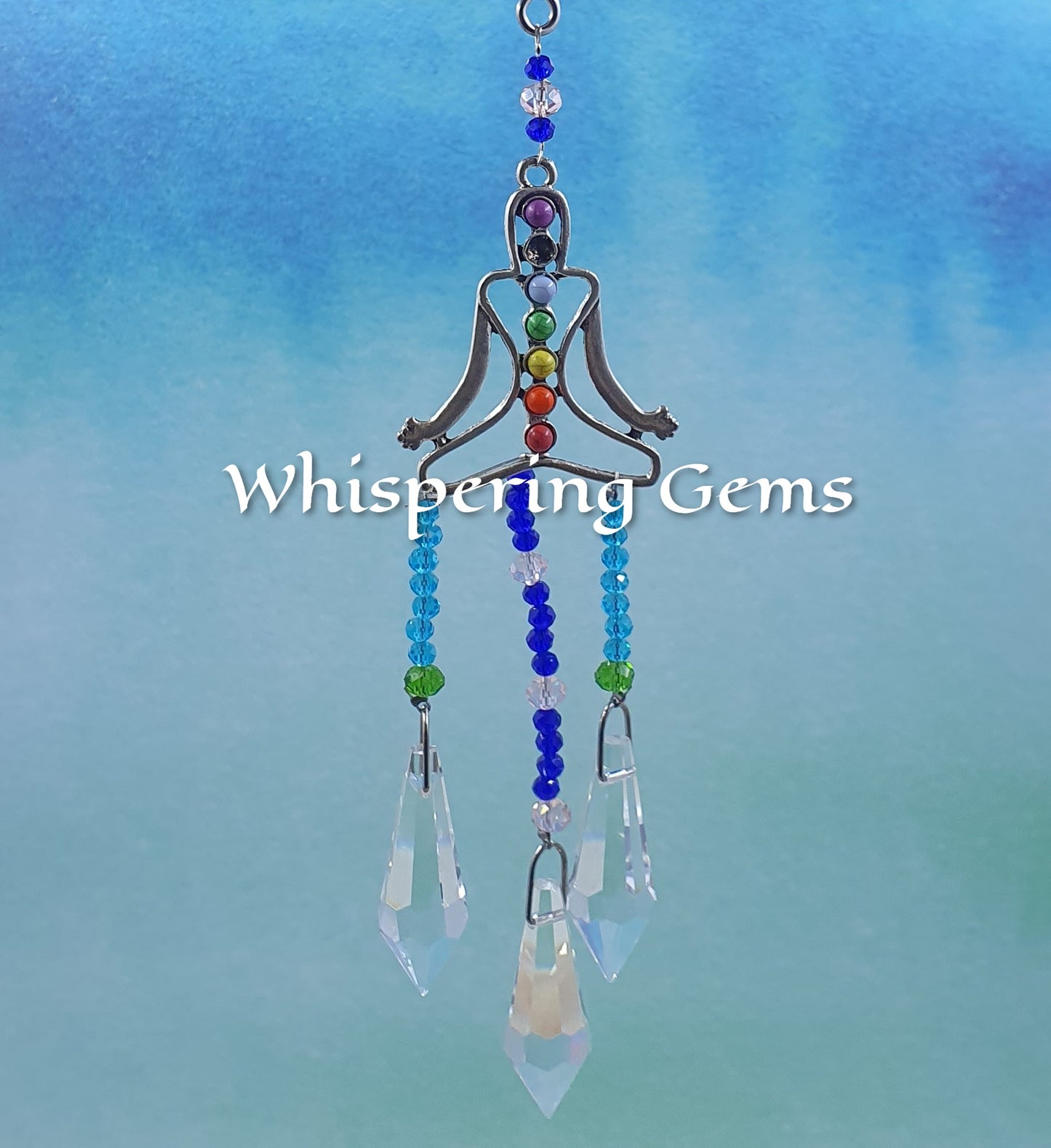 Damaged Item - Chakra Yoga Woman Suncatcher