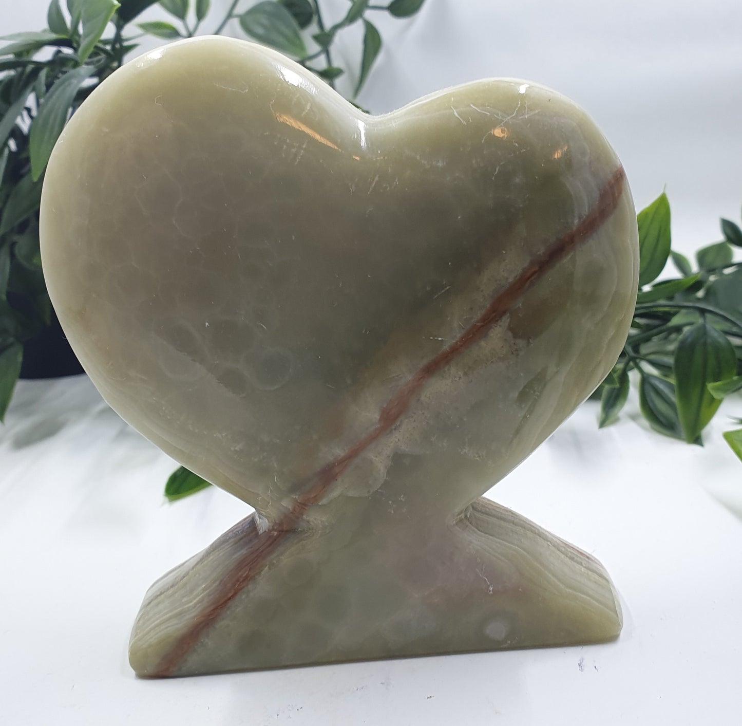 Damaged Item - Green Onyx Heart