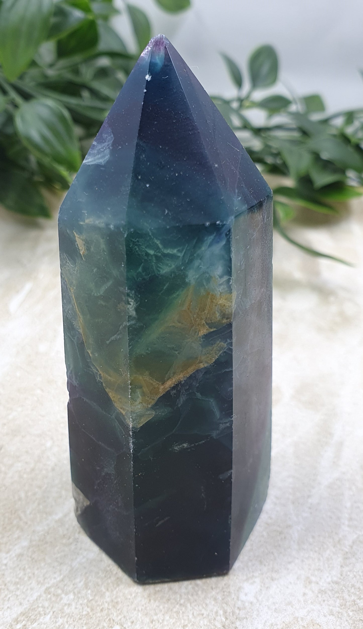 Damaged Item - Rainbow Fluorite Point #1